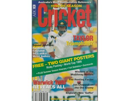 ABC CRICKET BOOK: ENGLAND TOUR OF AUSTRALIA 1998-99