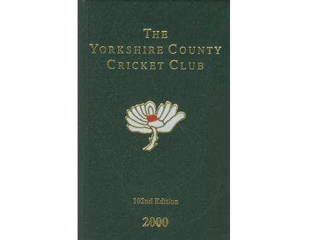 YORKSHIRE COUNTY CRICKET CLUB ANNUAL 2000