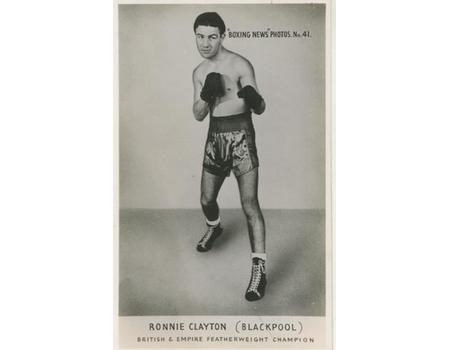 RONNIE CLAYTON BOXING PHOTOGRAPH