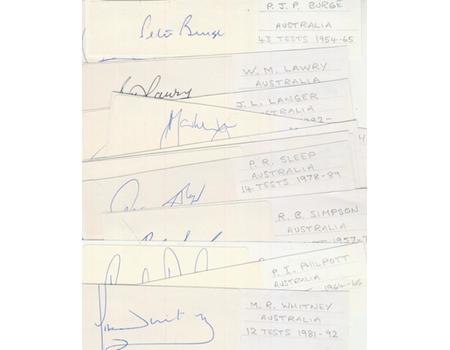 PETER PHILPOTT (AUSTRALIA) CRICKET AUTOGRAPH