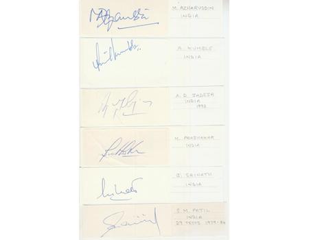 SANDEEP PATIL (INDIA) CRICKET AUTOGRAPH