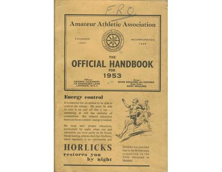 AMATEUR ATHLETIC ASSOCIATION HANDBOOK 1953