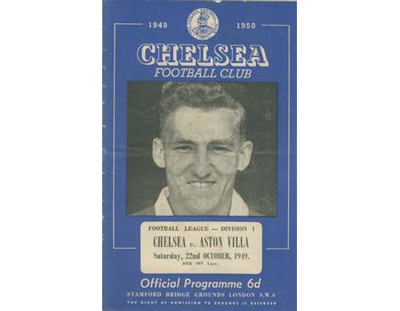 CHELSEA V ASTON VILLA 1949-50 FOOTBALL PROGRAMME