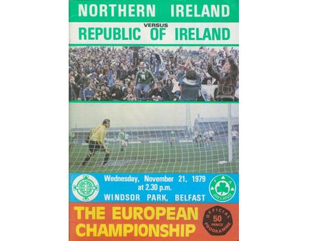 NORTHERN IRELAND V REPUBLIC OF IRELAND 1979 FOOTBALL PROGRAMME