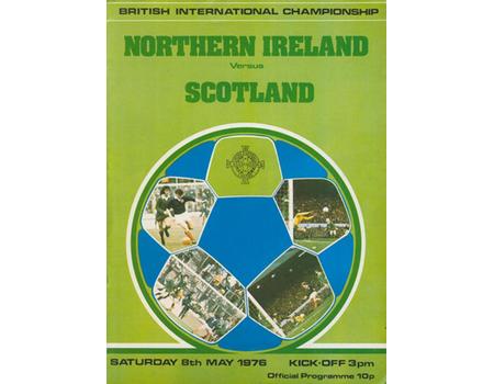 NORTHERN IRELAND V SCOTLAND 1976 FOOTBALL PROGRAMME