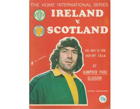 NORTHERN IRELAND V SCOTLAND 1978 FOOTBALL PROGRAMME