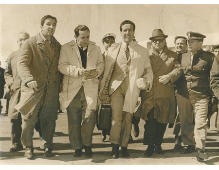 HELENIO HERRERA (INTER MILAN) 1965 FOOTBALL PRESS PHOTOGRAPH