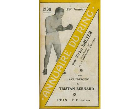 ANNUAIRE DU RING 1935 AND 1938