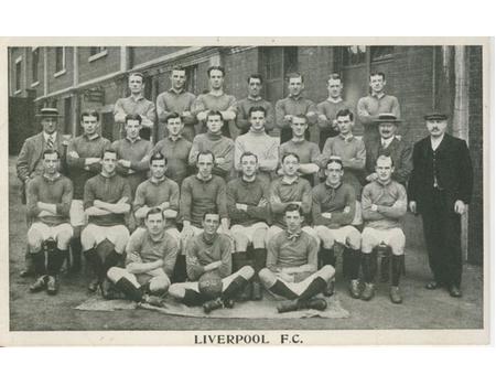 LIVERPOOL FOOTBALL CLUB 1913-14 FOOTBALL POSTCARD