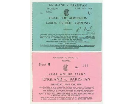 ENGLAND V PAKISTAN 1954 (LORD