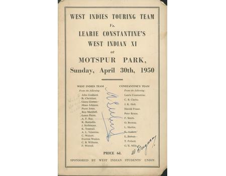 WEST INDIES V LEARIE CONSTANTINE