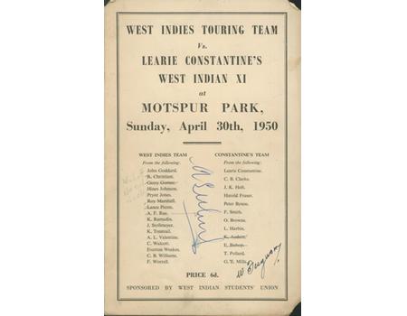 WEST INDIES V LEARIE CONSTANTINE