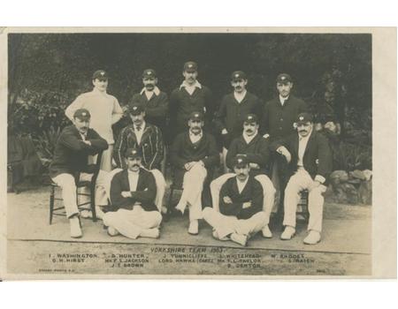 YORKSHIRE 1903 CRICKET POSTCARD