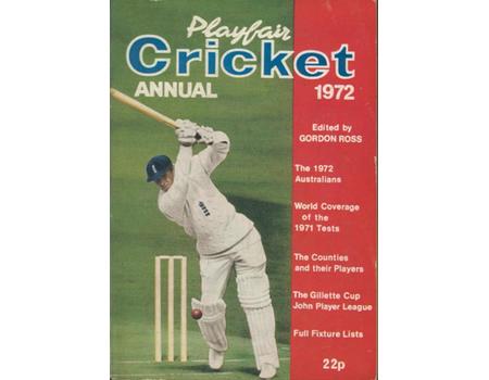 PLAYFAIR CRICKET ANNUAL 1972