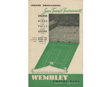 INDOOR LAWN TENNIS TOURNAMENT 1949 (WEMBLEY) PROGRAMME