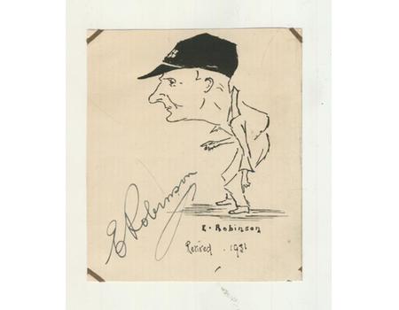 EMMOTT ROBINSON (YORKSHIRE) CRICKET AUTOGRAPH