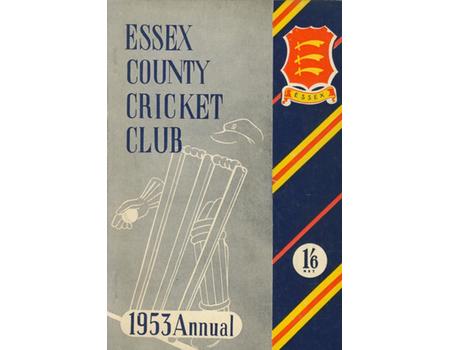 ESSEX COUNTY CRICKET CLUB ANNUAL 1953