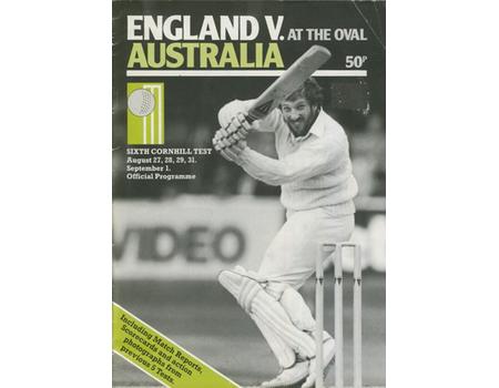 ENGLAND V AUSTRALIA 1981 (6TH TEST AT THE OVAL) SOUVENIR CRICKET PROGRAMME