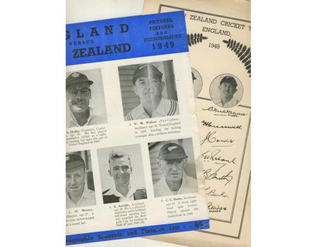 ENGLAND VERSUS NEW ZEALAND: PICTURES, FIXTURES AND PERSONALITIES 1949