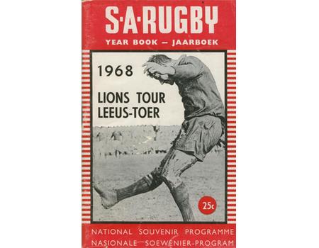 SOUTH AFRICA V BRITISH ISLES 1968 (3RD TEST) RUGBY PROGRAMME