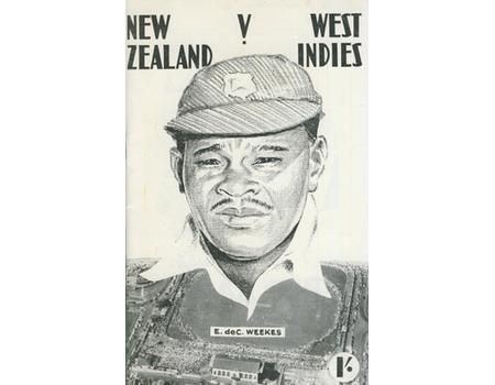 NEW ZEALAND V WEST INDIES 1956 (THIRD TEST) CRICKET PROGRAMME