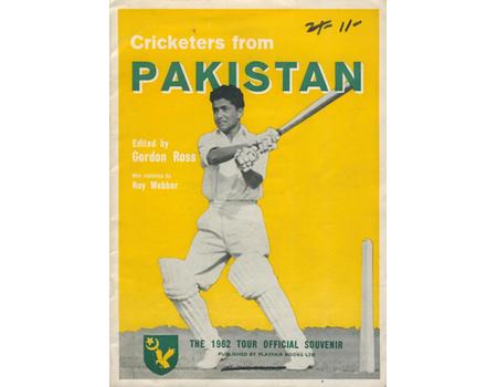 CRICKETERS FROM PAKISTAN: THE 1962 TOUR OFFICIAL SOUVENIR