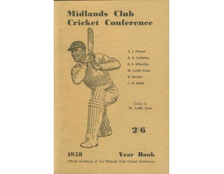 MIDLANDS CLUB CRICKET CONFERENCE YEARBOOK 1958