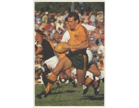 DAVID CAMPESE (AUSTRALIA) SIGNED RUGBY PHOTOGRAPH