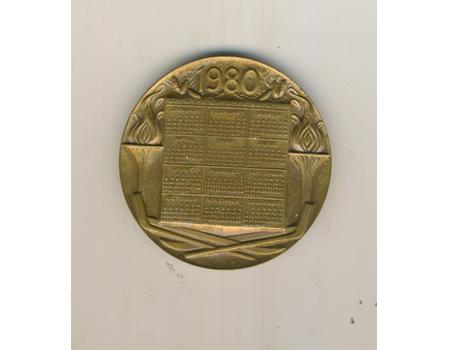 LAKE PLACID 1980 OLYMPIC GAMES - LARGE COMMEMORATIVE MEDAL