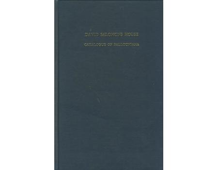 DAVID SALOMONS HOUSE - CATALOGUE OF BALLOONIANA