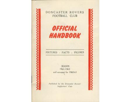 DONCASTER ROVERS OFFICIAL HANDBOOK 1961-62