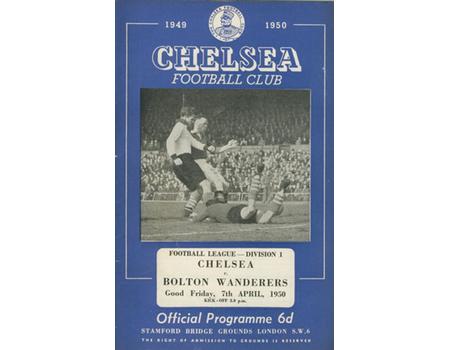 CHELSEA V BOLTON WANDERERS 1949-50 FOOTBALL PROGRAMME