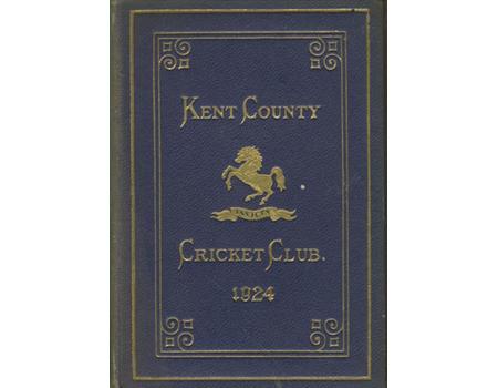 KENT COUNTY CRICKET CLUB 1924 [BLUE BOOK]