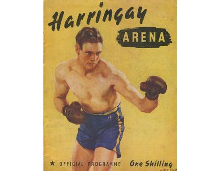 LEN HARVEY V EDDIE PHILLIPS 1938 BOXING PROGRAMME