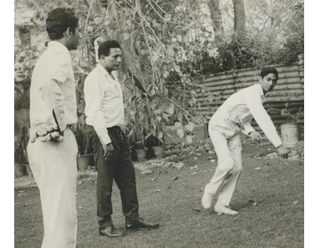 LALA, MOHINDER AND RAJINDER AMARNATH (INDIA) 1979 CRICKET PHOTOGRAPH