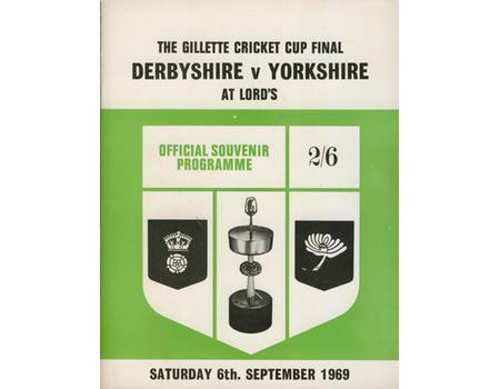 DERBYSHIRE V YORKSHIRE 1969 (LORD