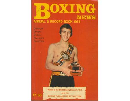 BOXING NEWS ANNUAL AND RECORD BOOK 1978