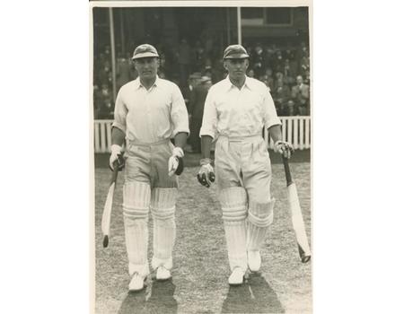 CJ BARNETT & ARTHUR FAGG 1936 (ENGLAND V INDIA AT LORD