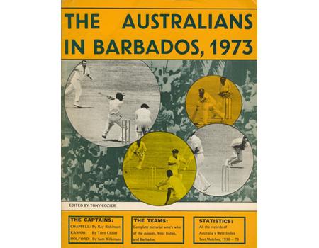 THE AUSTRALIANS IN BARBADOS 1973 CRICKET TOUR BROCHURE
