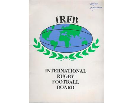 IRFB PRESS INFORMATION AND AMATEURISM WORKING PARTY REPORT 1995