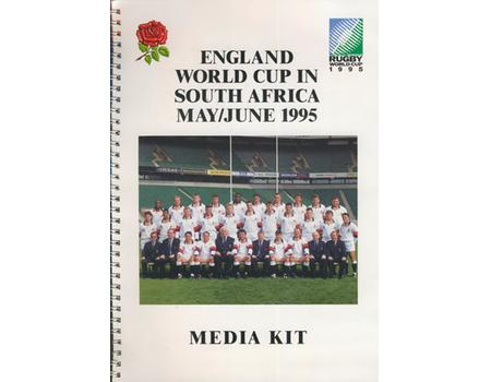 ENGLAND RUGBY WORLD CUP IN SOUTH AFRICA MAY/JUNE 1995 - MEDIA KIT