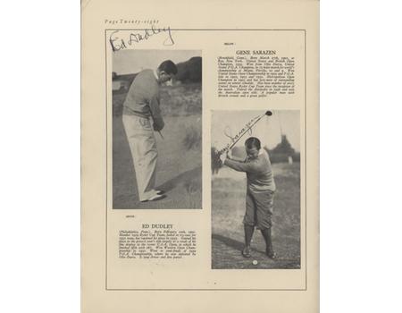 RYDER CUP 1937 (SOUTHPORT & AINSDALE) GOLF PROGRAMME - SIGNED BY THE FULL USA TEAM