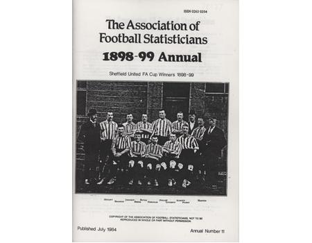 ASSOCIATION OF FOOTBALL STATISTICIANS 1898-99 ANNUAL