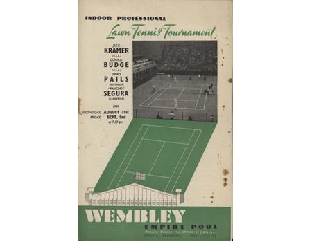 INDOOR LAWN TENNIS TOURNAMENT 1949 (WEMBLEY) PROGRAMME