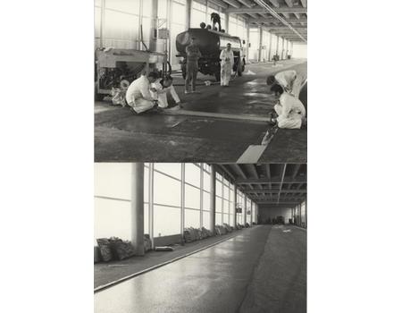 CRYSTAL PALACE NATIONAL SPORTS CENTRE 1971 PHOTOGRAPHS - INSTALLATION OF RUNNING TRACK
