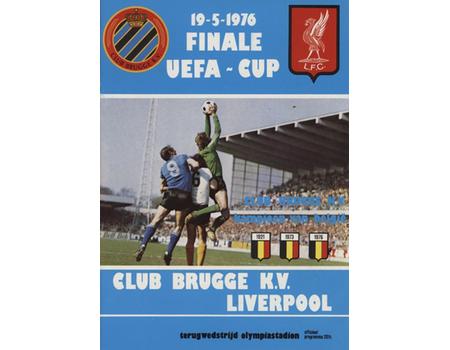 F.C. BRUGES V LIVERPOOL 1976 (UEFA CUP FINAL) FOOTBALL PROGRAMME