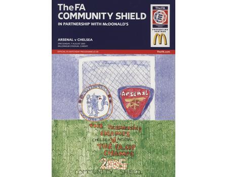 ARSENAL V CHELSEA 2005 (COMMUNITY SHIELD) FOOTBALL PROGRAMME