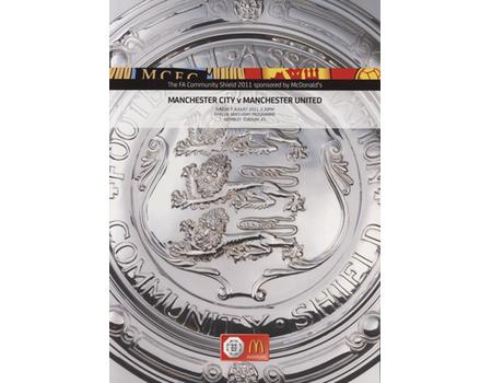 MANCHESTER CITY V MANCHESTER UNITED 2011 (COMMUNITY SHIELD) FOOTBALL PROGRAMME