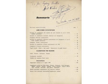 ANNUARIO INTERNAZIONALE DELLA BOXE 1958-59 