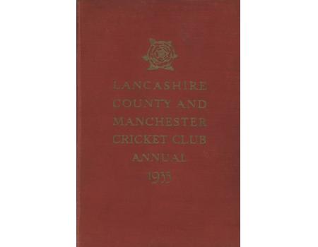 LANCASHIRE COUNTY AND MANCHESTER CRICKET CLUB OFFICIAL HANDBOOK 1935